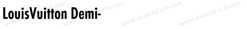 LouisVuitton Demi字体转换